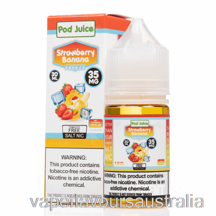 Vape Australia FREEZE Strawberry Banana - Pod Juice - 30mL 55mg
